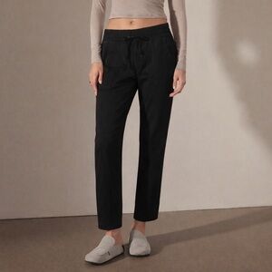 James Perse Black Drawstring Track Pants